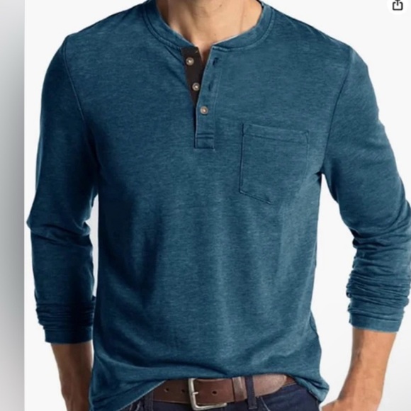 Other - Teal Long Sleeve Henley by [Brand]